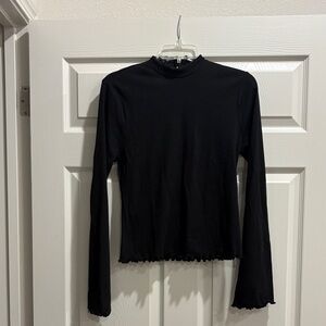 Black Long Sleeve Women's Top